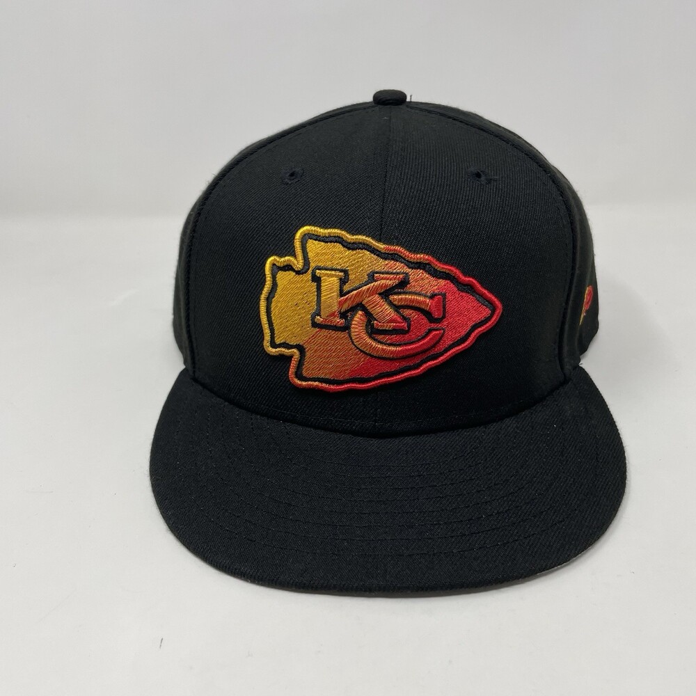 Kansas City Chiers Hat Cap Men Fitted 8 Black Color Fim New Era 59Fifty NFL